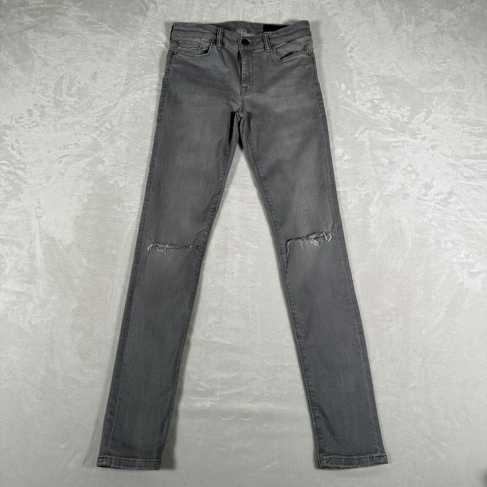 All Saints Grace Jeans Women Size W27 L29 Gray Skinny Denim Cotton Blend GUC - Picture 1 of 10